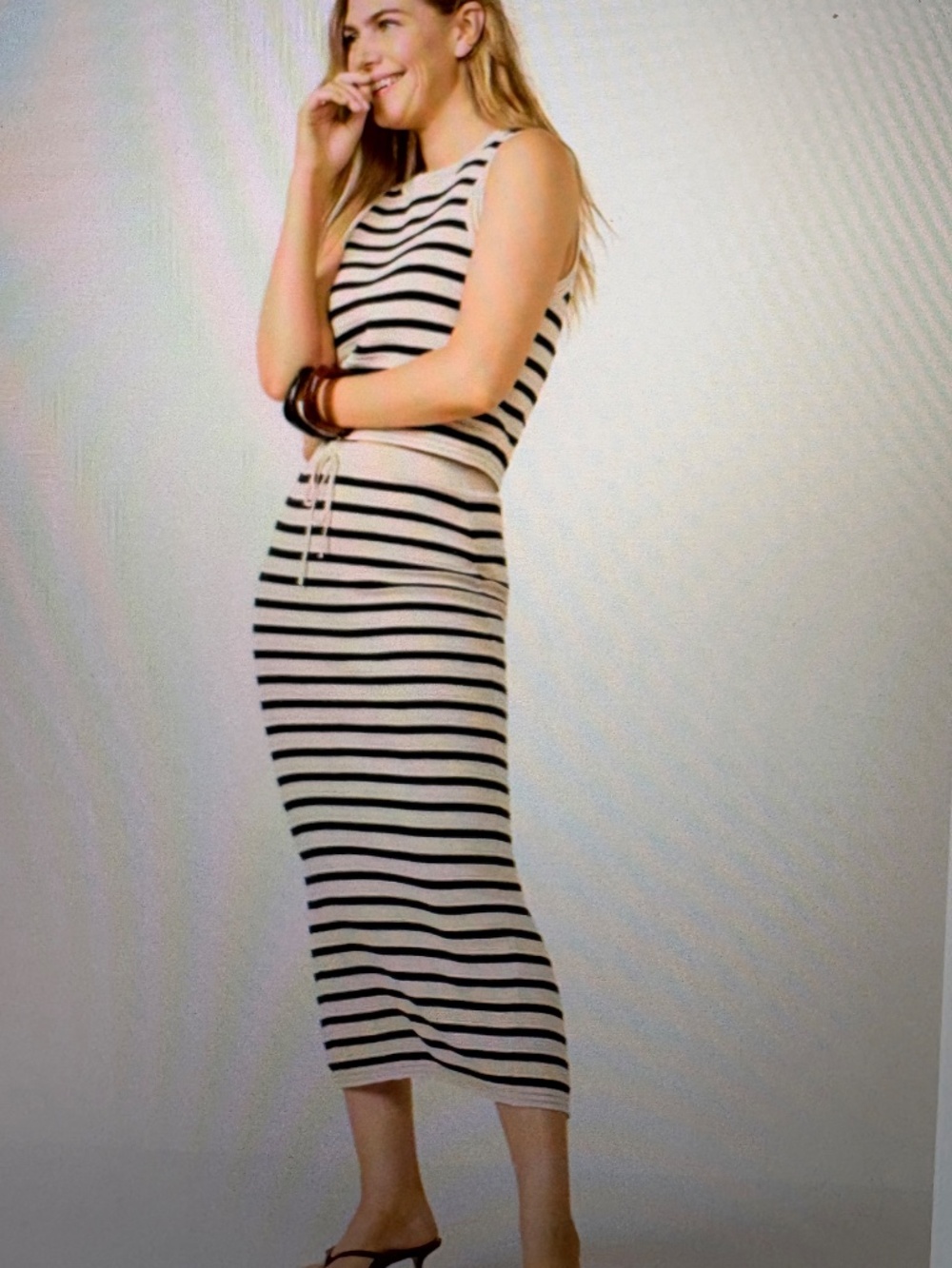 NWT Z Supply Emori Stripe Maxi Skirt